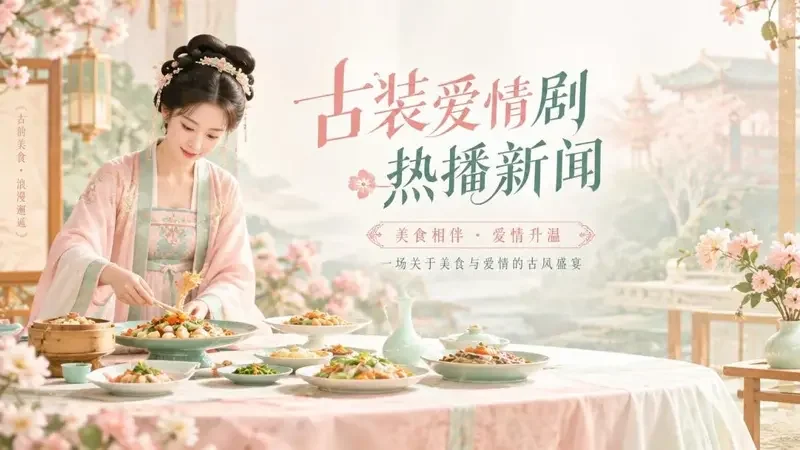 成人漫剧在线资讯配图：古装甜宠新作《古代小厨娘》定档，一口美食一段姻缘